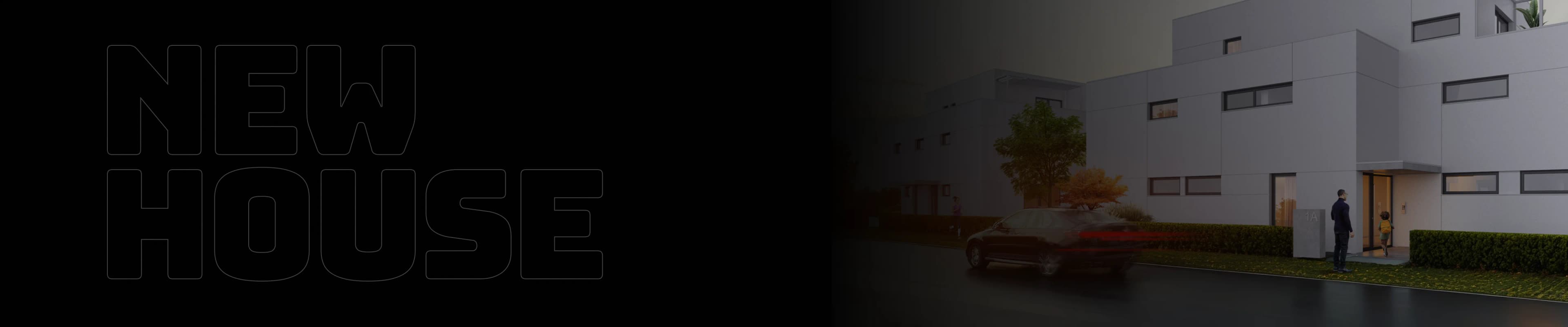Banner desktop residenčná budova čierny overlay