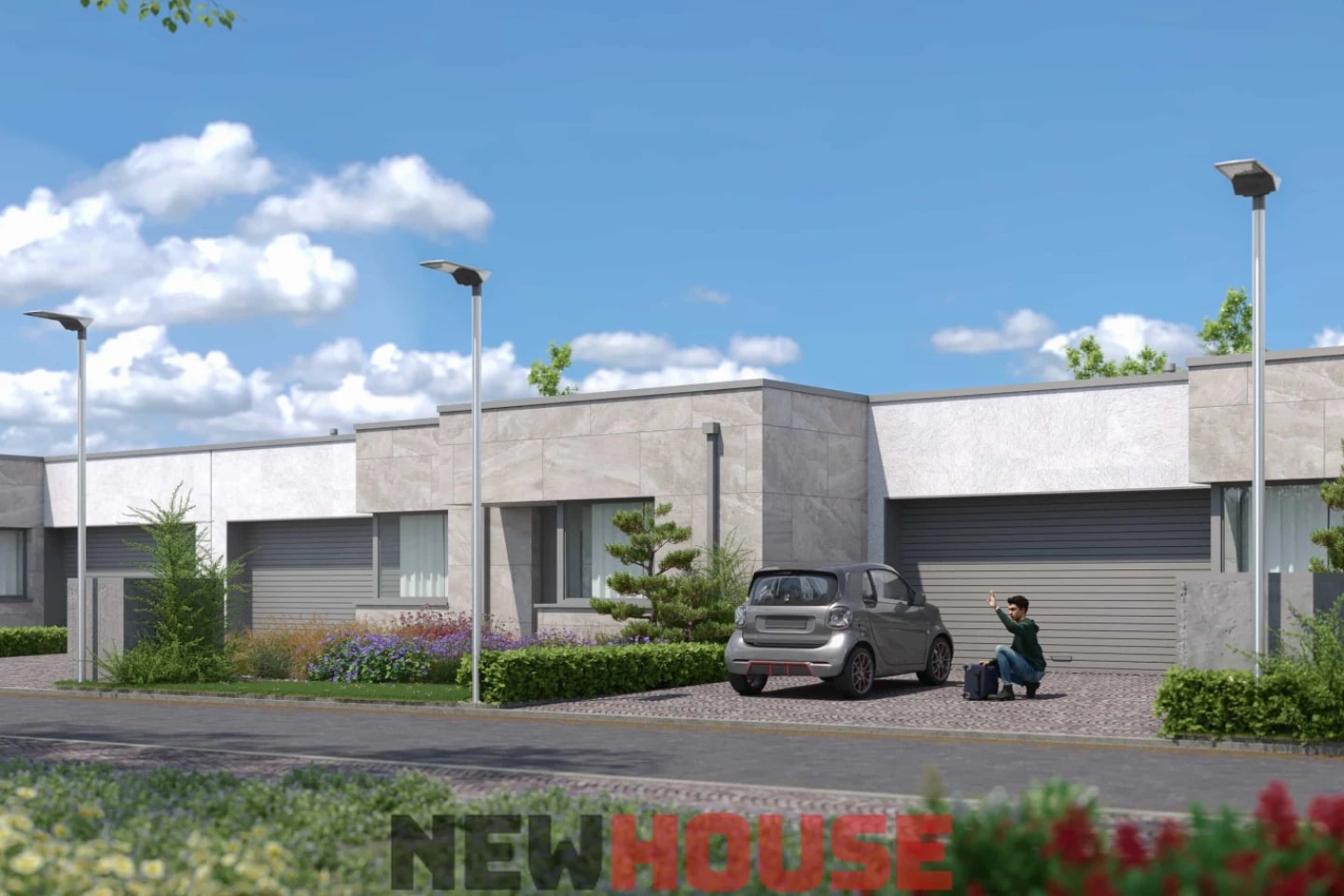 RD_A - Novostavby 4-izbových domov s dvojgarážou a veľkým pozemkom (484 – 553 m²)