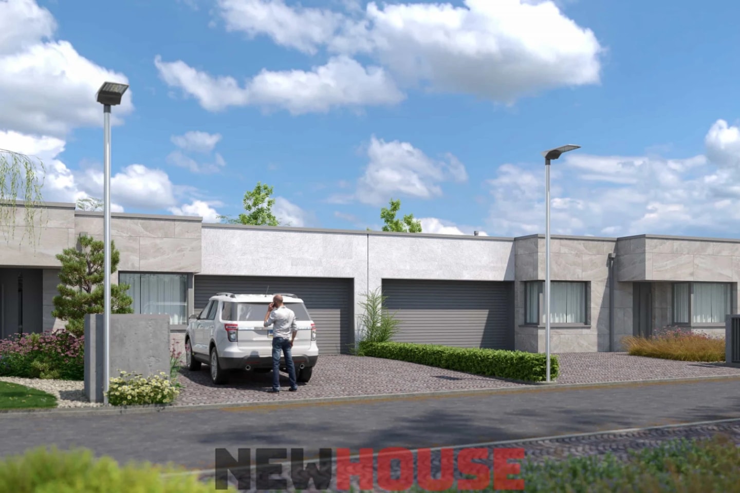 RD_B - Novostavby 4-izbových domov s dvojgarážou a veľkým pozemkom (484 – 553 m²)
